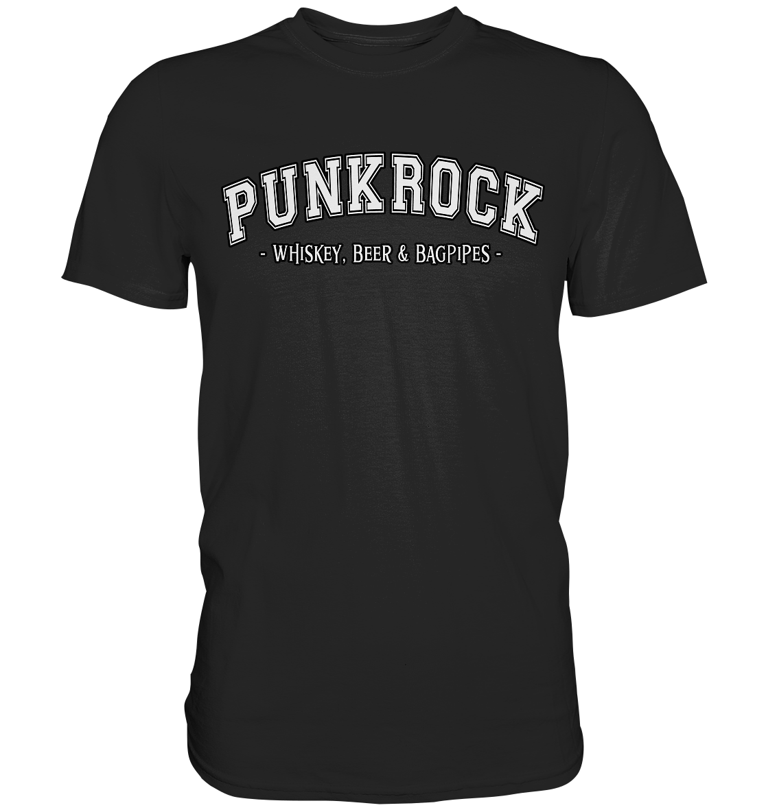 Punkrock "Whiskey, Beer & Bagpipes" - Premium Shirt