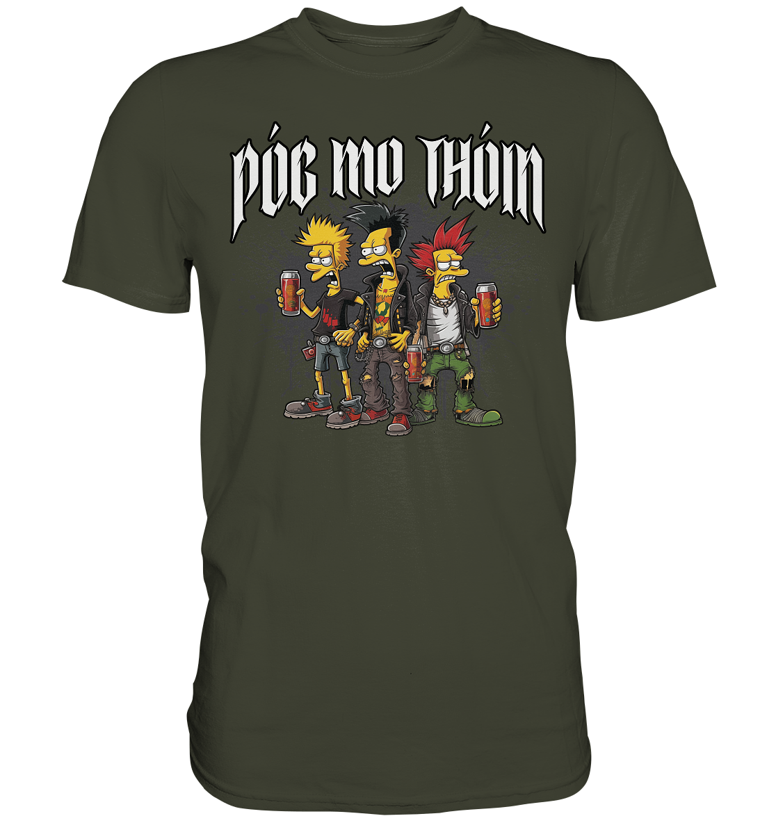 Póg Mo Thóin Streetwear "Punks" - Premium Shirt