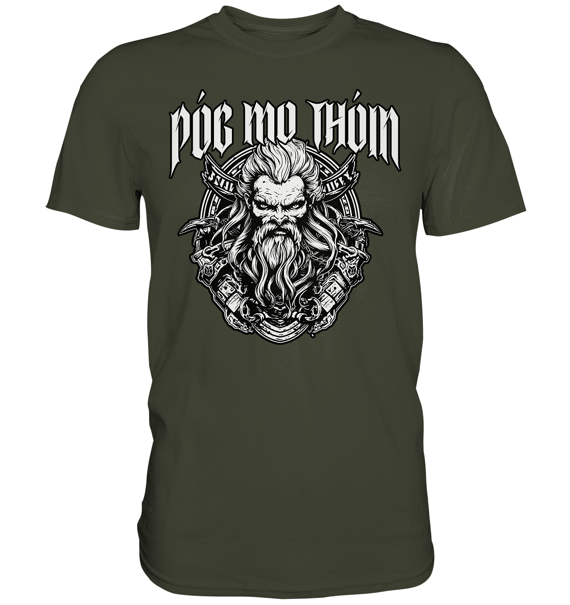 Póg Mo Thóin Streetwear "Celtic Warrior III" - Premium Shirt