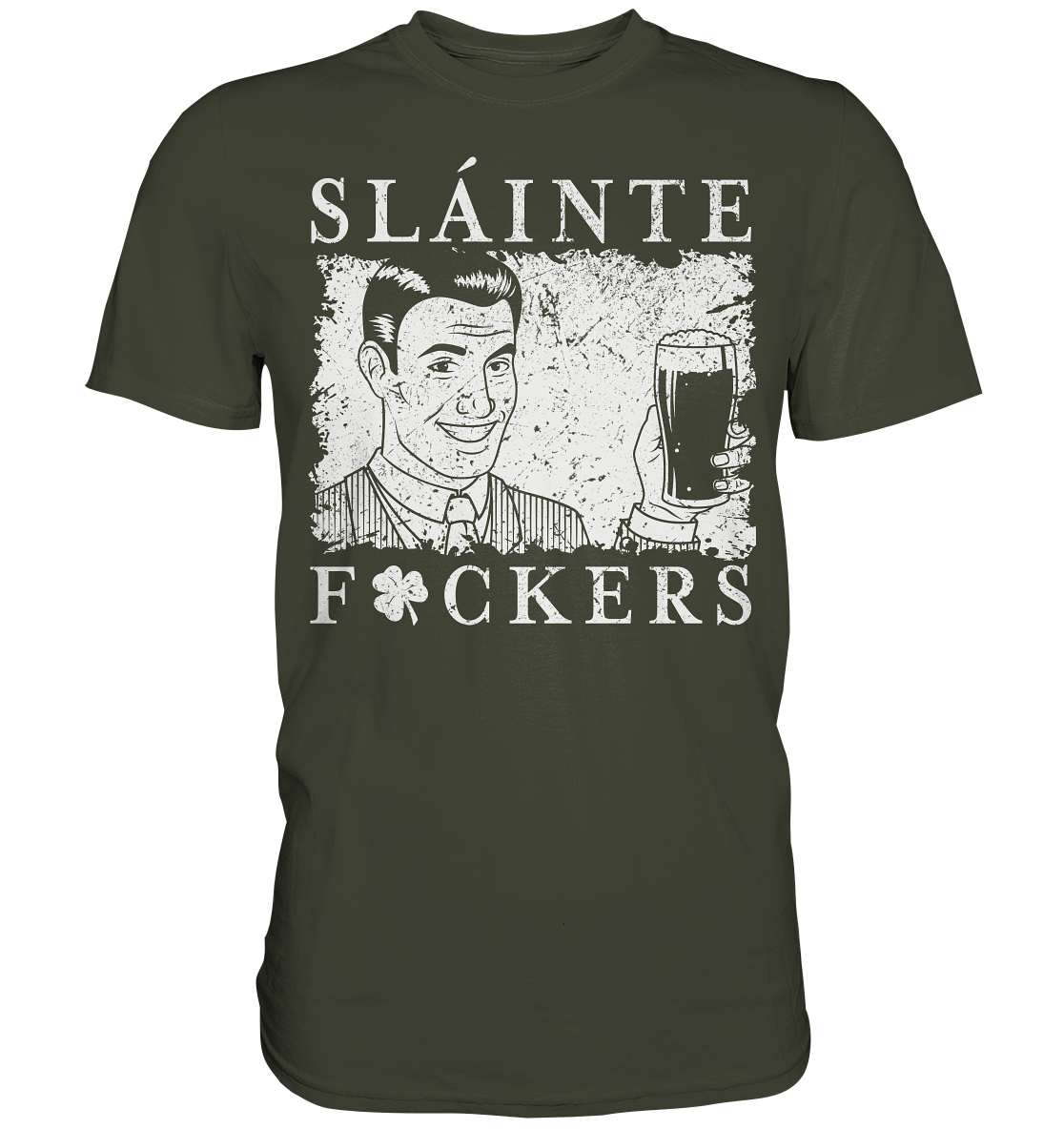 Sláinte "F*ckers" *Shamrock* - Premium Shirt
