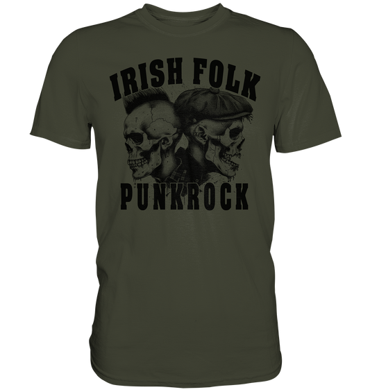 Irish Folk "Punkrock / Skulls" - Premium Shirt
