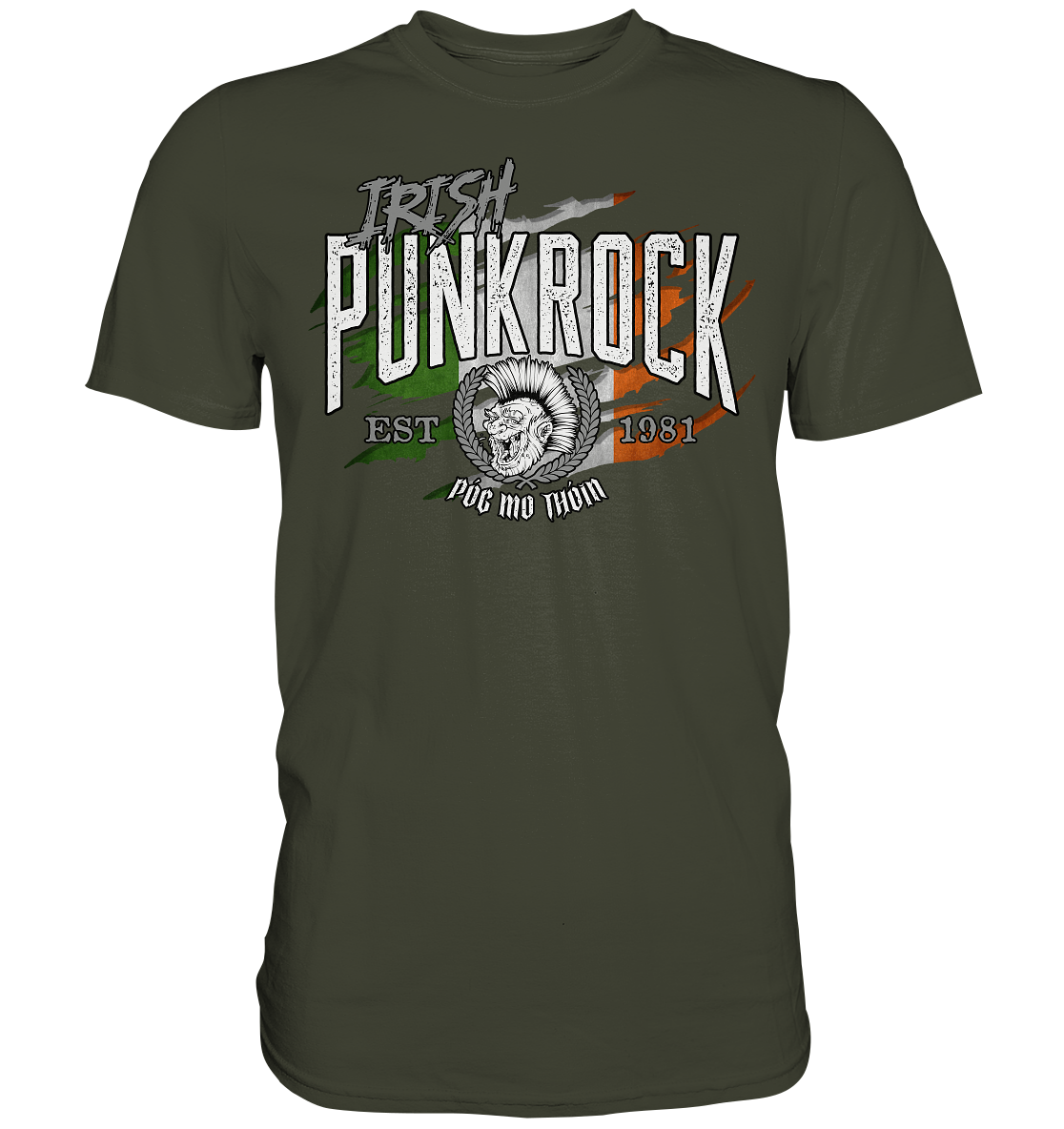 Póg Mo Thóin Streetwear "Irish Punkrock / Scratch"  - Premium Shirt