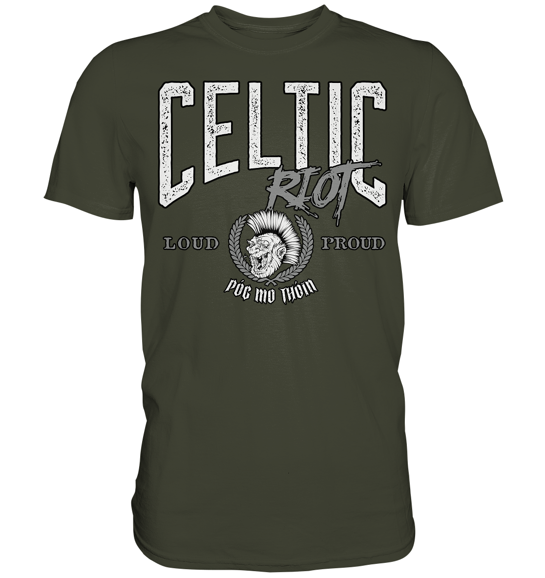 Póg Mo Thóin Streetwear "Celtic Riot" - Premium Shirt