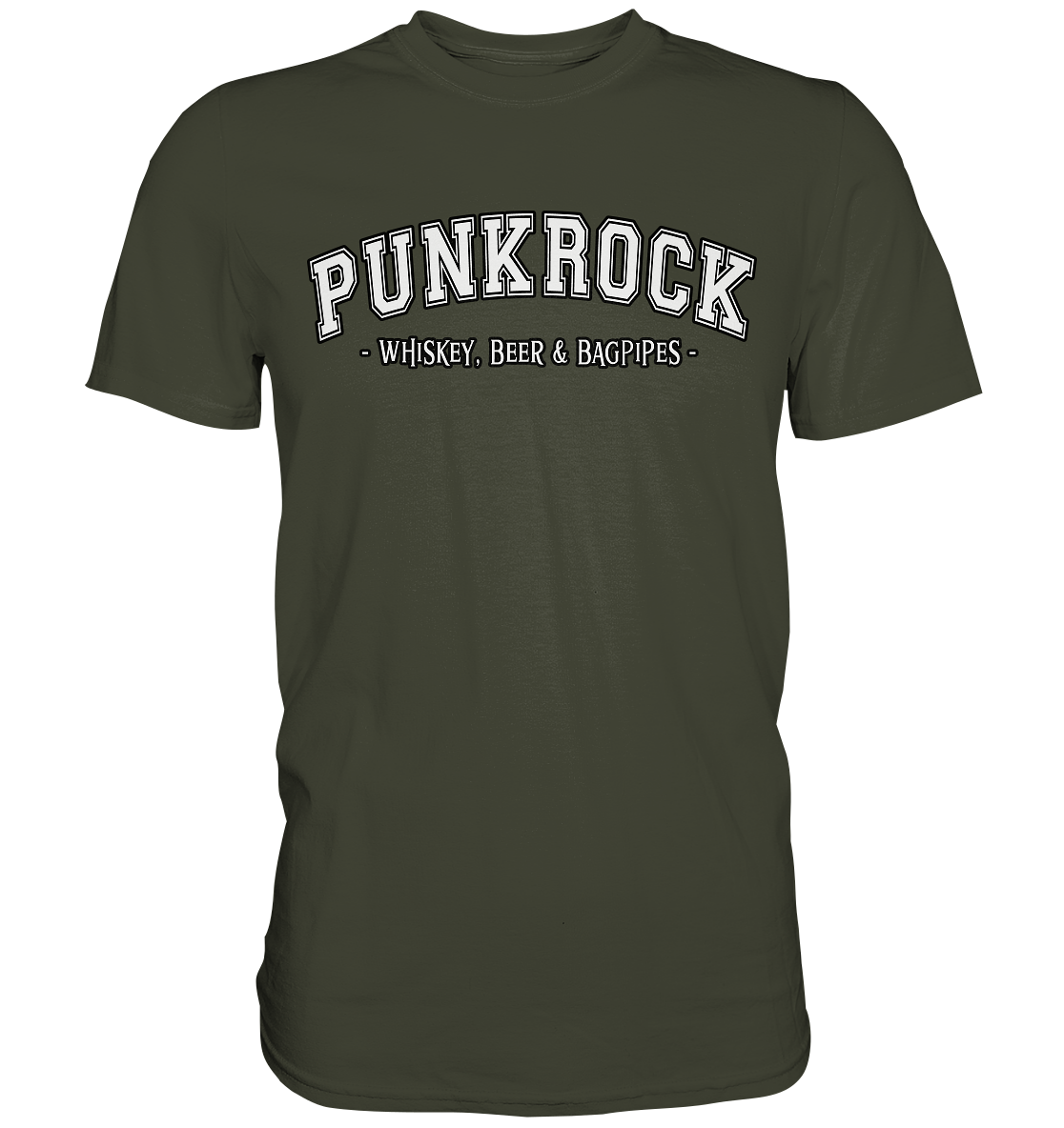 Punkrock "Whiskey, Beer & Bagpipes" - Premium Shirt