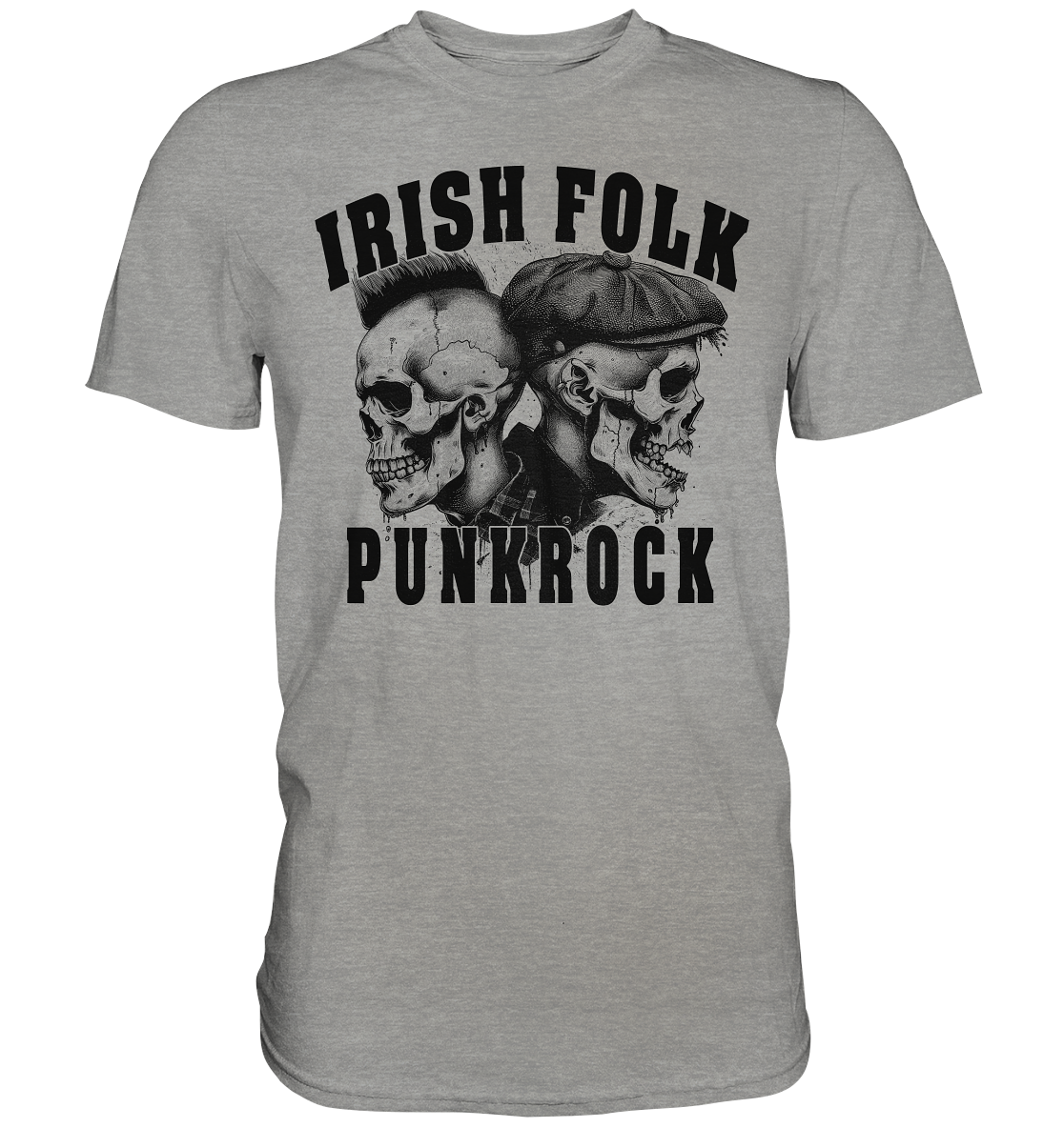 Irish Folk "Punkrock / Skulls" - Premium Shirt