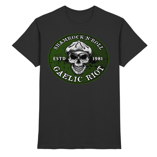 Shamrock And Roll "Skull / Gaelic Riot"  - Premium Shirt