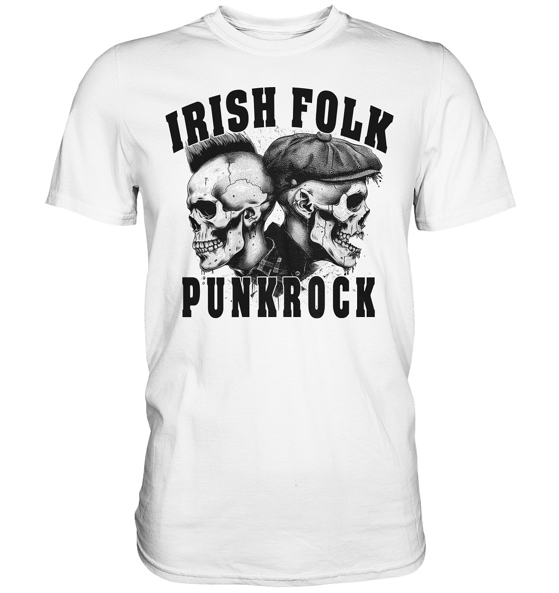 Irish Folk "Punkrock / Skulls" - Premium Shirt