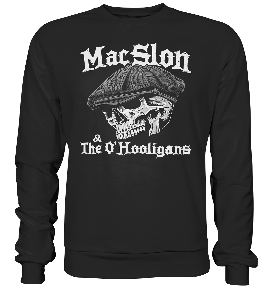 MacSlon & The O'Hooligans "Flatcap-Skull I" - Premium Sweatshirt