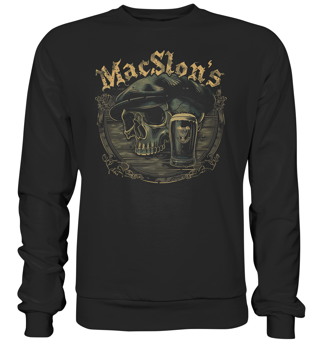 MacSlon's "Flatcap-Skull III"  - Premium Sweatshirt