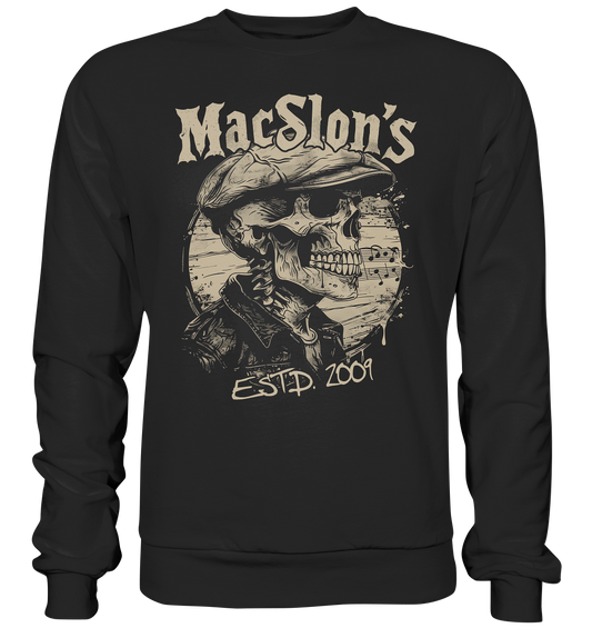 MacSlon's "Estd. 2009 / Flatcap-Skull XIII"  - Premium Sweatshirt