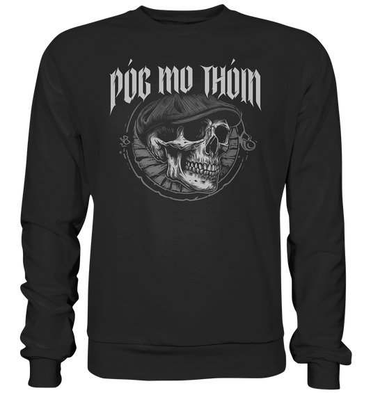 Póg Mo Thóin Streetwear "Flatcap-Skull I" - Premium Sweatshirt