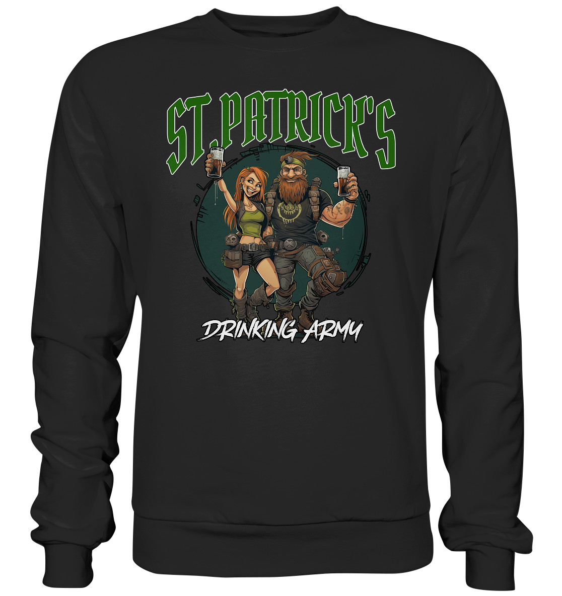 St. Patrick's "Drinking Army / Couple I" - Premium Sweatshirt