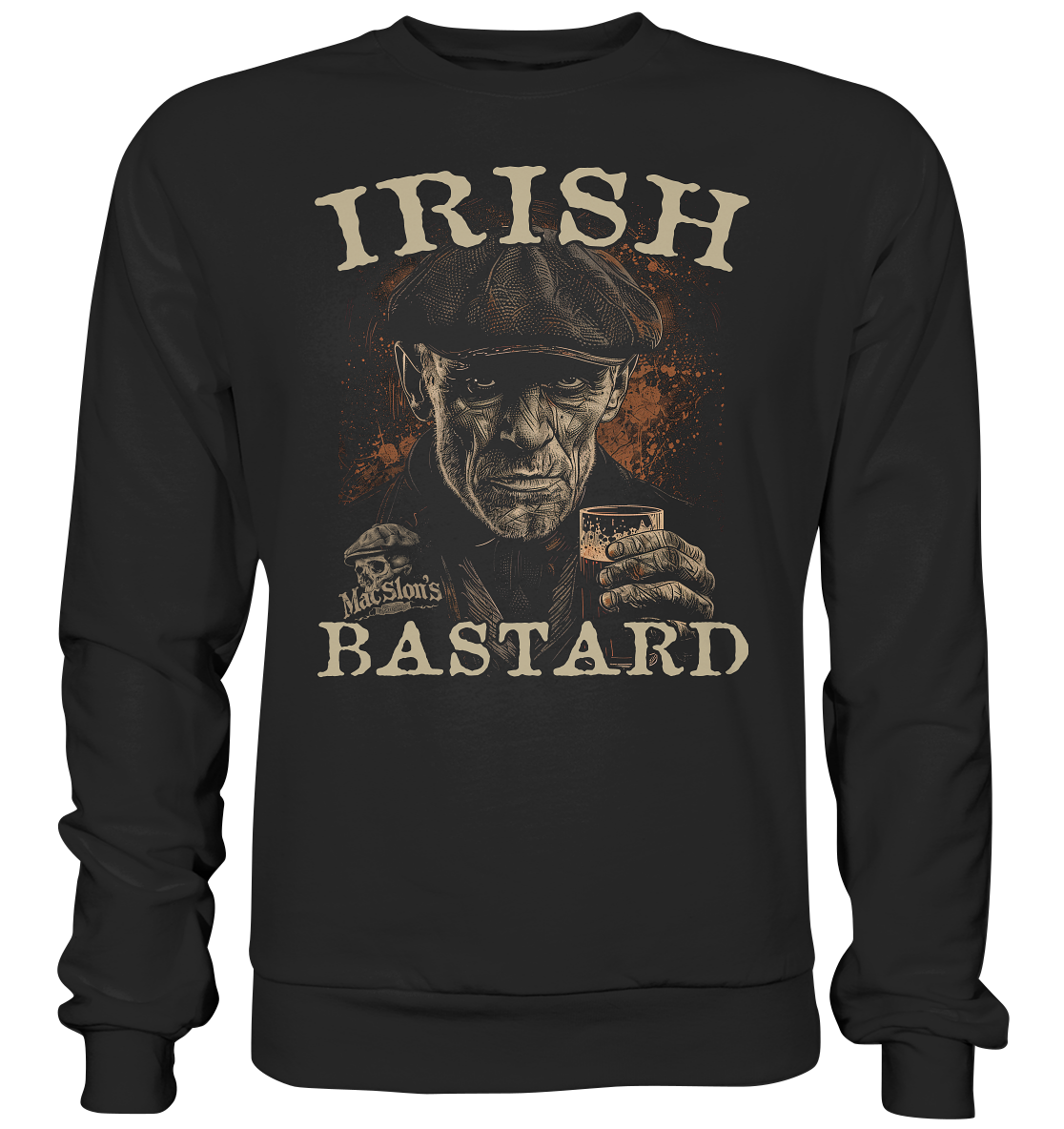 Irish Bastard "Old Irish Man V" - Premium Sweatshirt