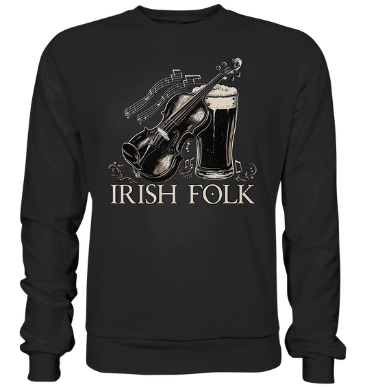 Irish Folk "Pint & Violin" - Premium Sweatshirt