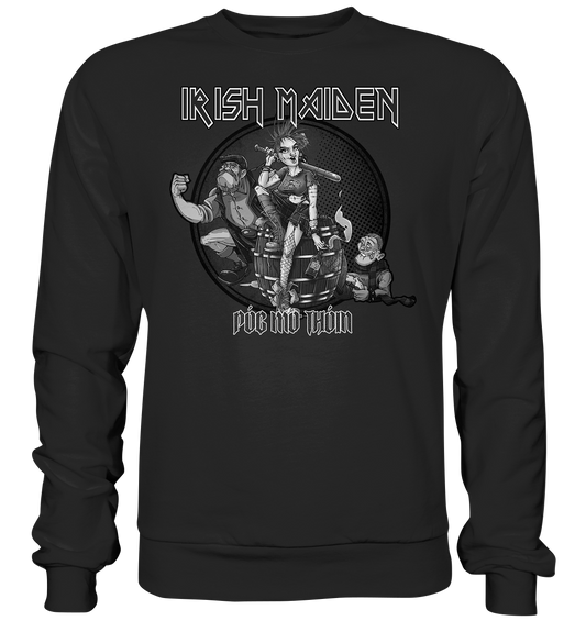 Póg Mo Thóin Streetwear "Irish Maiden" - Premium Sweatshirt