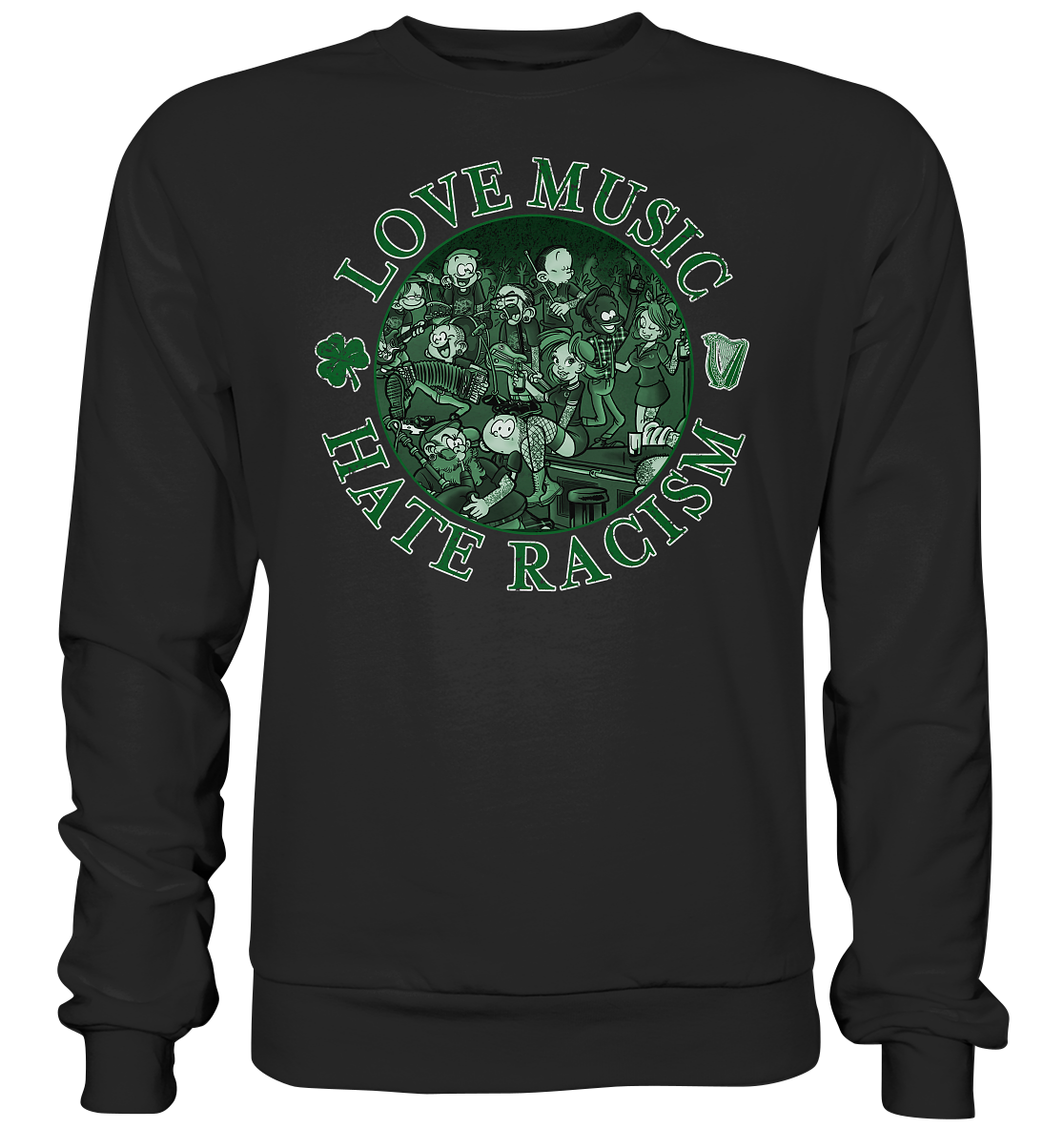 Love Music - Hate Racism "Irish Pub I"  - Premium Sweatshirt