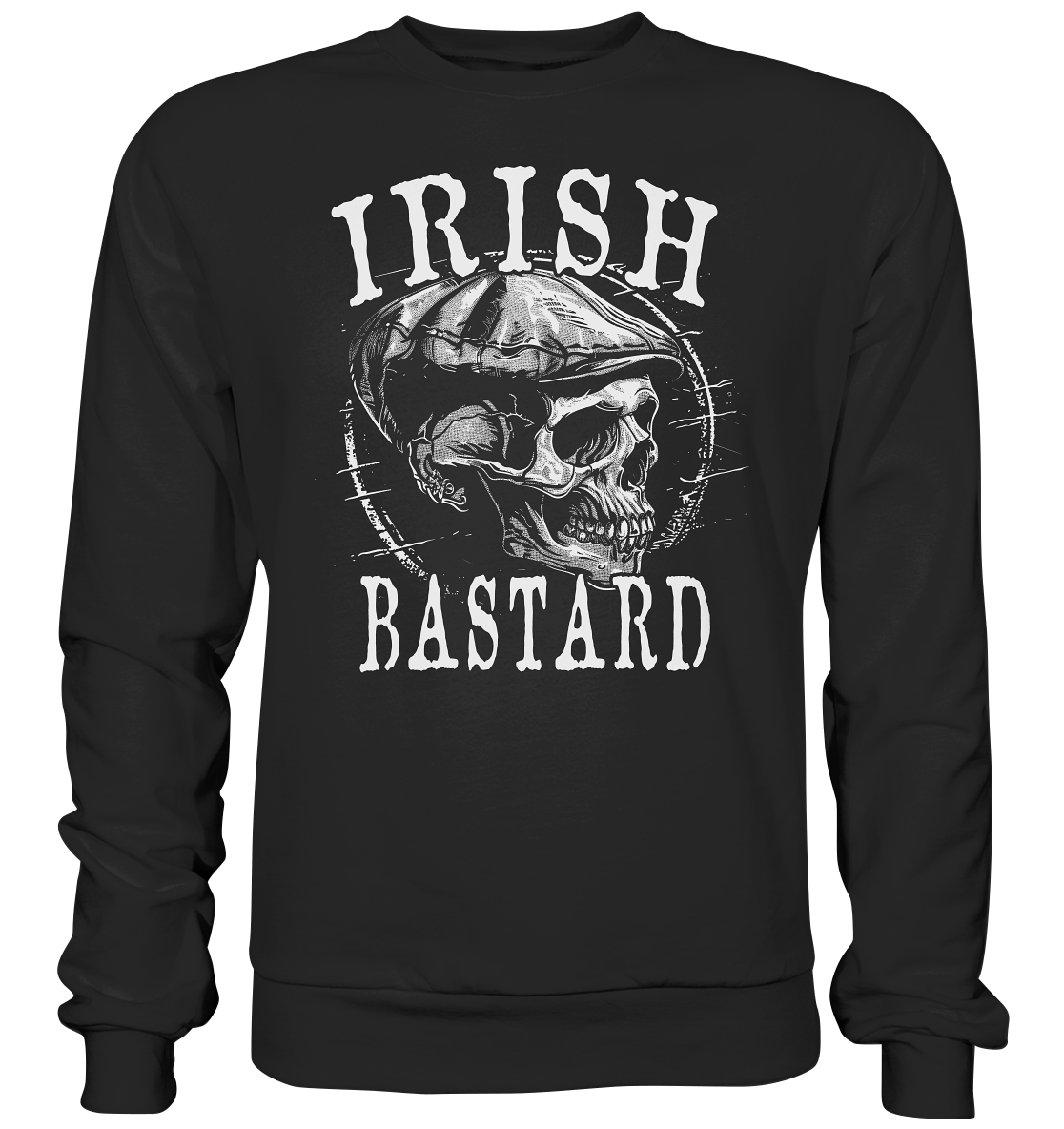 Irish Bastard "Flatcap-Skull I" - Premium Sweatshirt