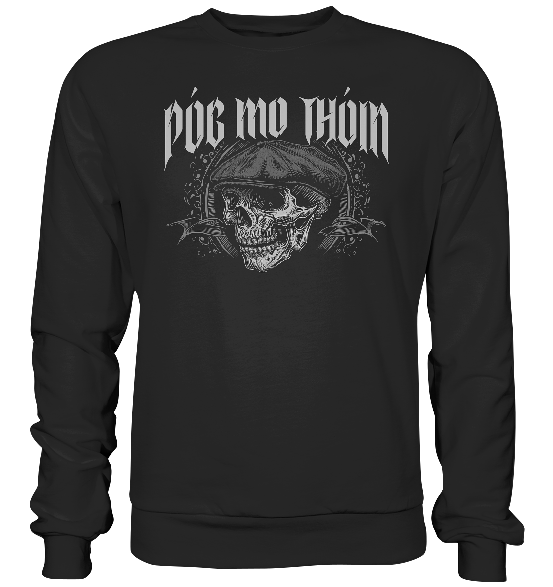 Póg Mo Thóin Streetwear "Flatcap-Skull II"  - Premium Sweatshirt