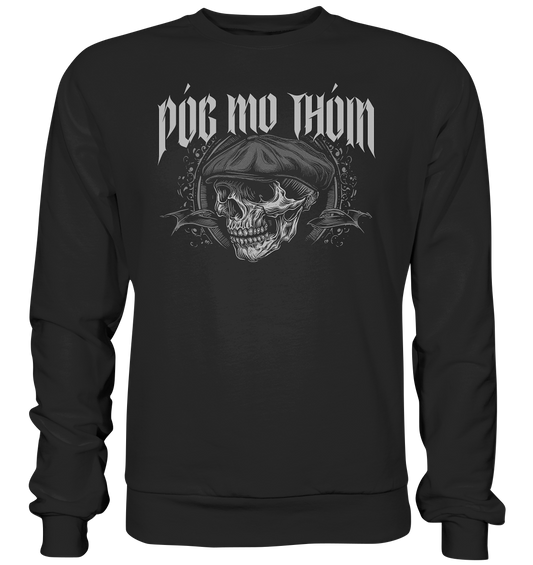Póg Mo Thóin Streetwear "Flatcap-Skull II"  - Premium Sweatshirt