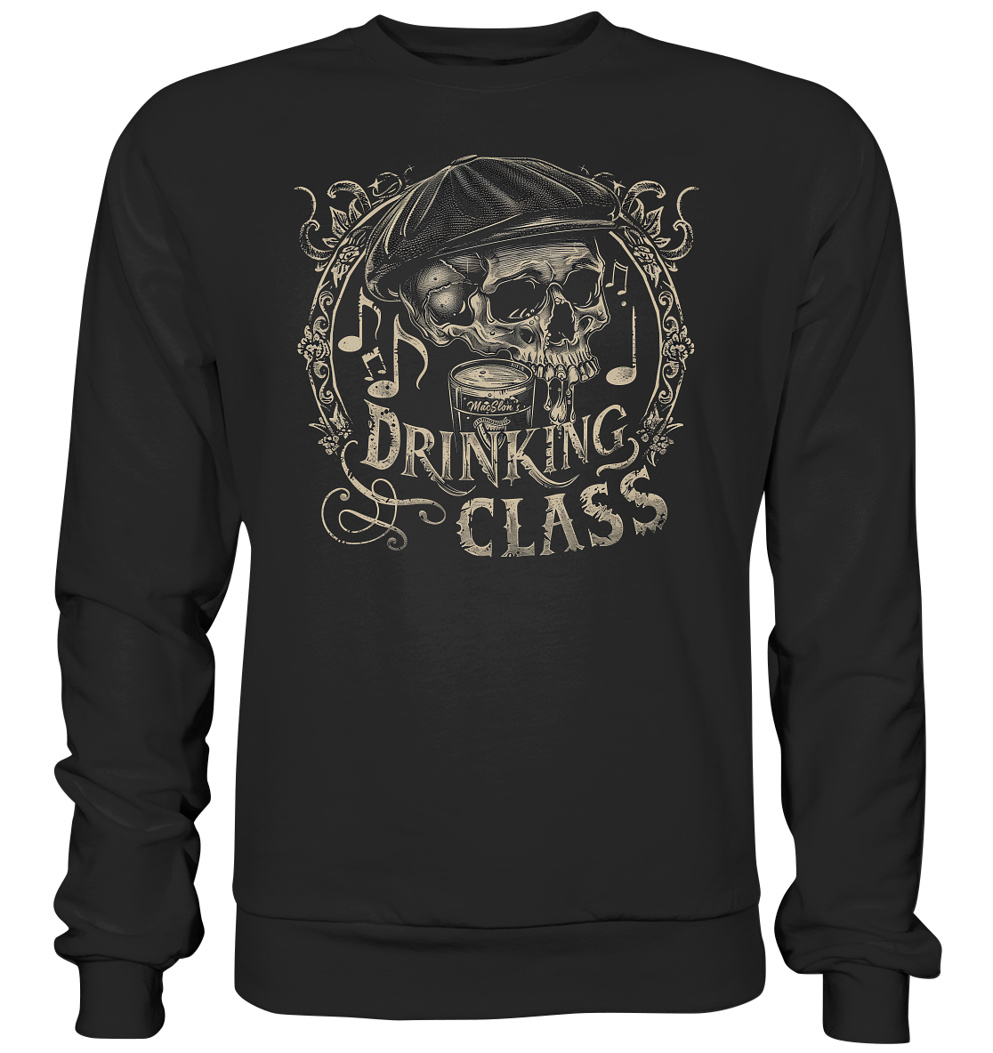 Drinking Class "Flatcap-Skull I"  - Premium Sweatshirt