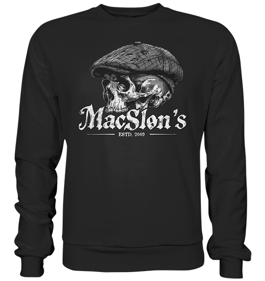 MacSlon's "Estd. 2009 / Flatcap-Skull IX" - Premium Sweatshirt