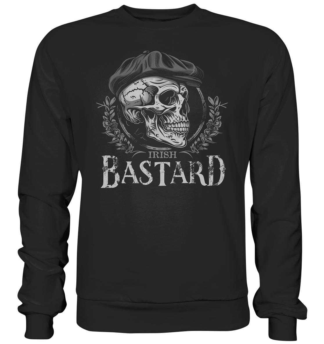 Irish Bastard "Flatcap-Skull III" - Premium Sweatshirt