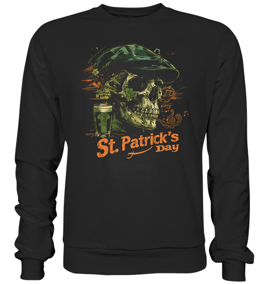 St. Patrick's Day "Flatcap / Skull I" - Premium Sweatshirt