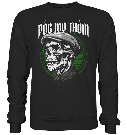 Póg Mo Thóin Streetwear "Flatcap-Skull II" - Premium Sweatshirt