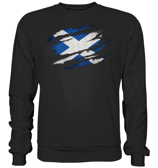 Scotland "Flag Scratch" - Premium Sweatshirt