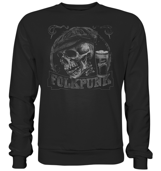 Folkpunk "Flatcap-Skull I" - Premium Sweatshirt