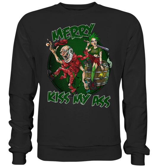 Merry Kiss My Ass (Christmas) - Premium Sweatshirt