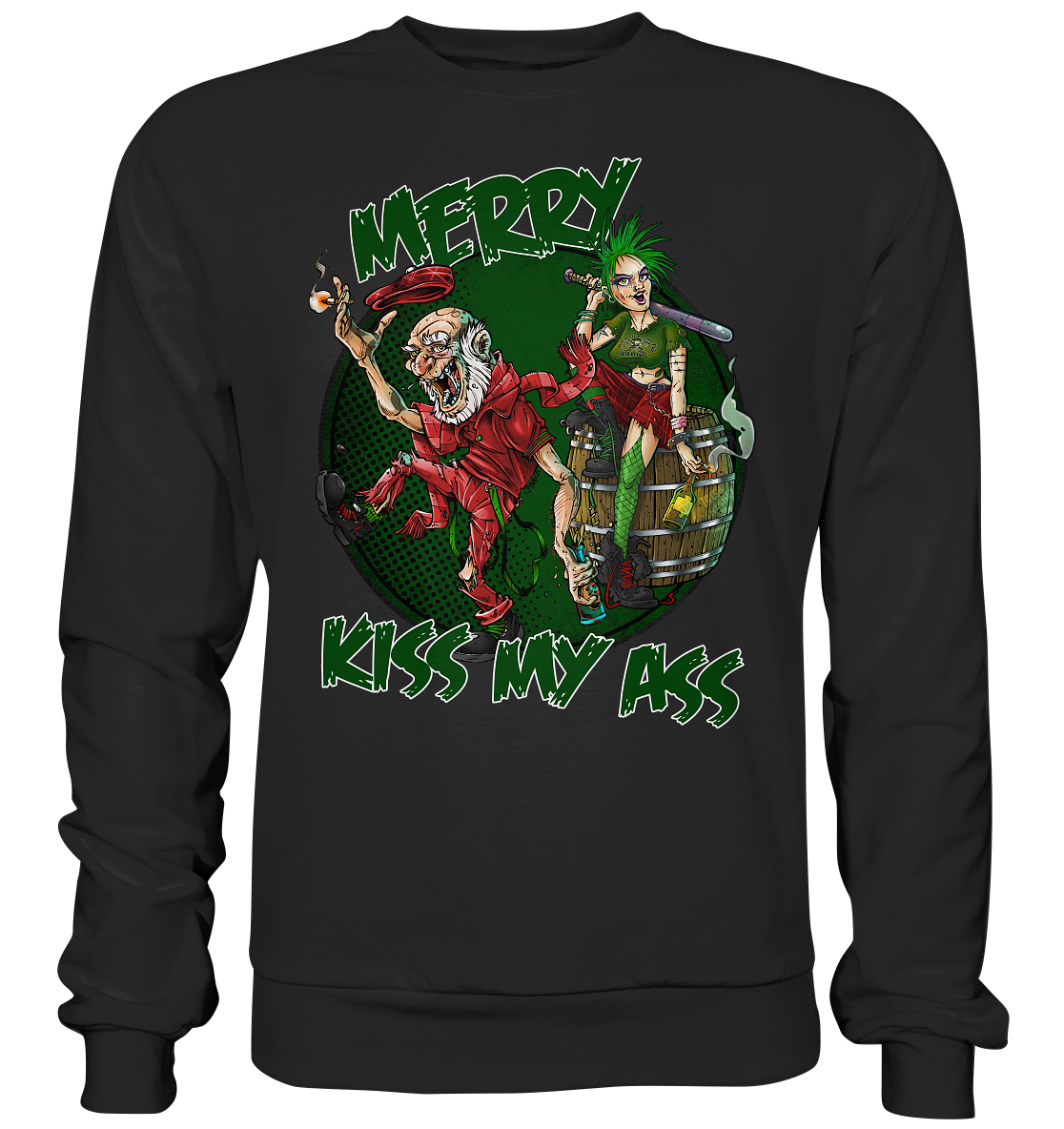 Merry Kiss My Ass (Christmas) - Premium Sweatshirt