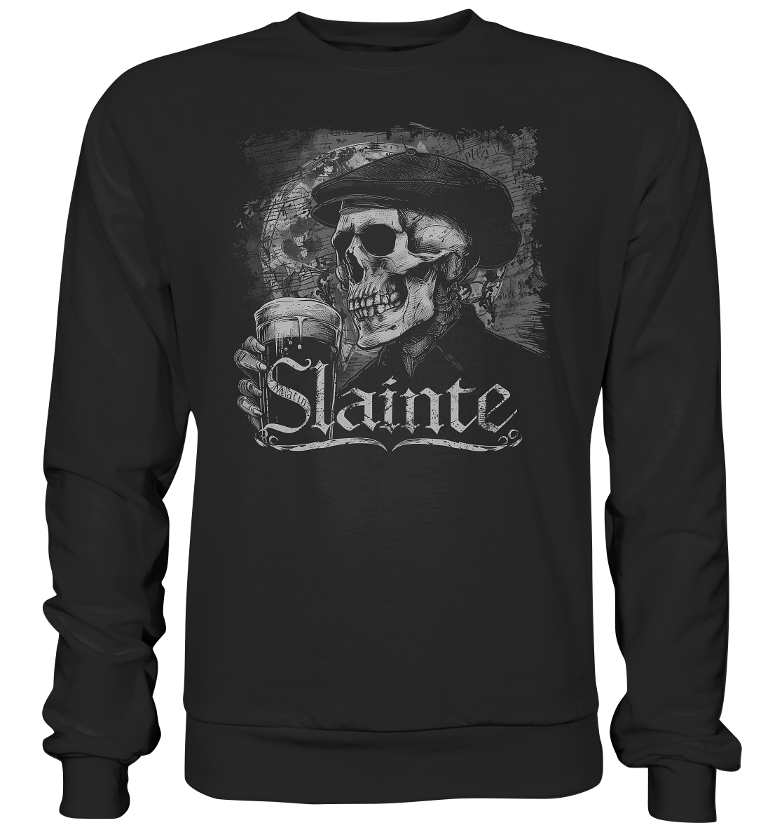 Slainte "Flatcap-Skull I" - Premium Sweatshirt