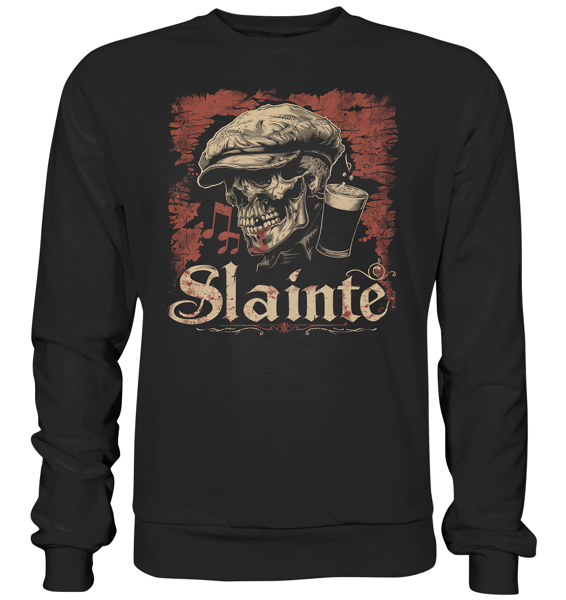 Slainte "Flatcap-Skull II" - Premium Sweatshirt