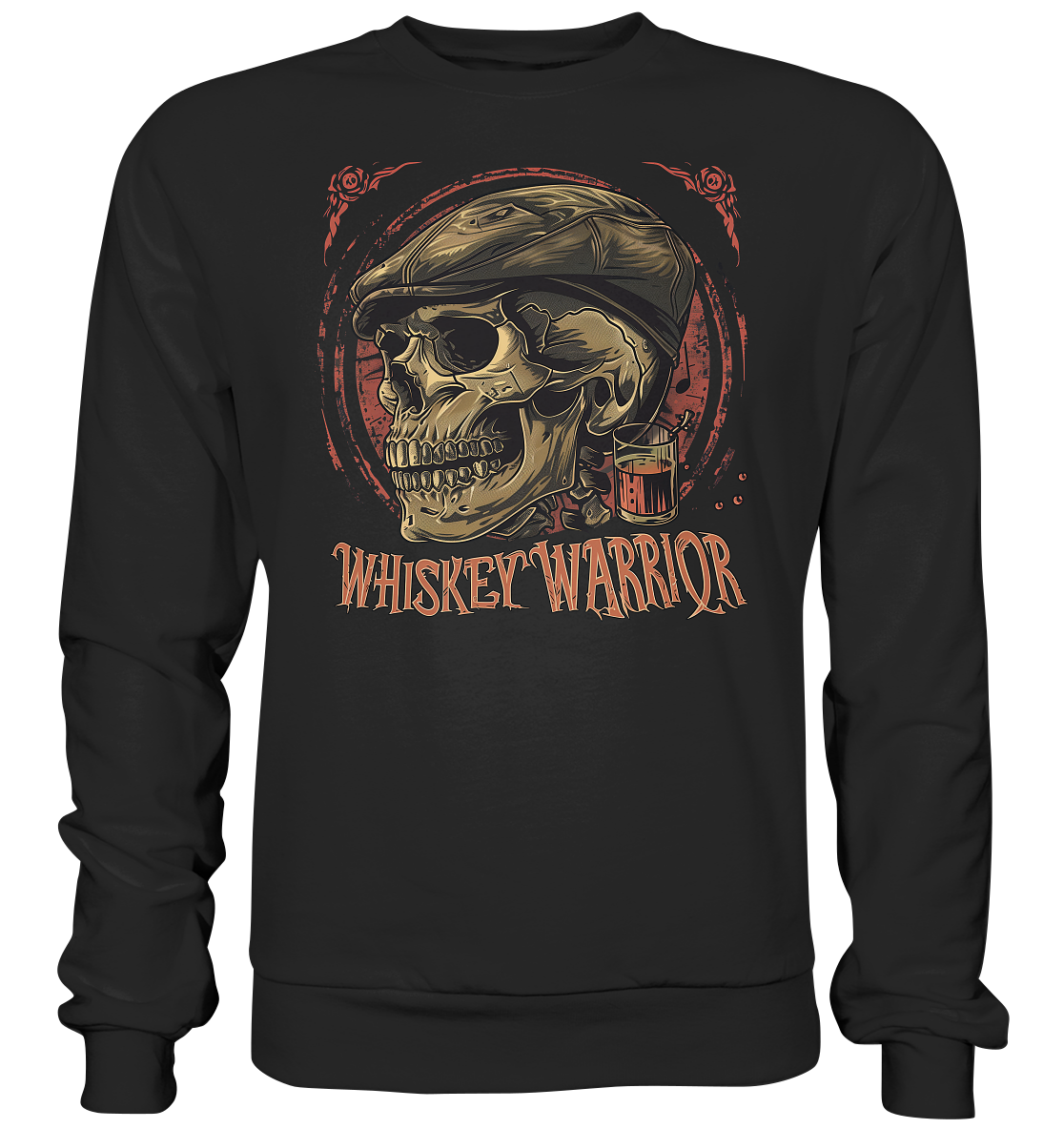 Whiskey Warrior "Flatcap-Skull I"  - Premium Sweatshirt