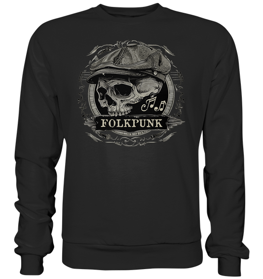 Folkpunk "Flatcap-Skull II"  - Premium Sweatshirt