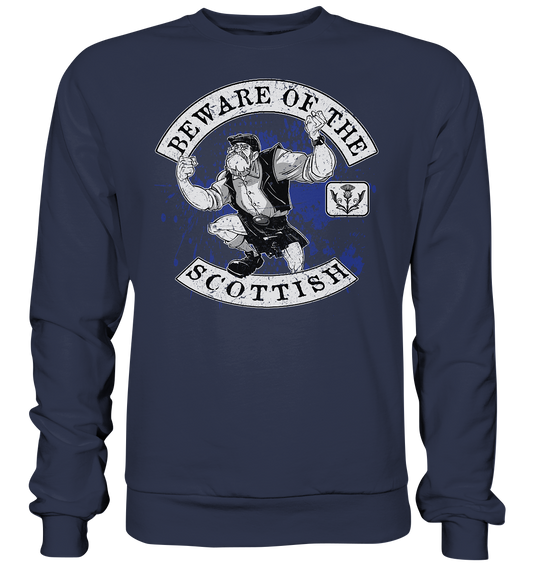 Beware Of The Scottish - Premium Sweatshirt