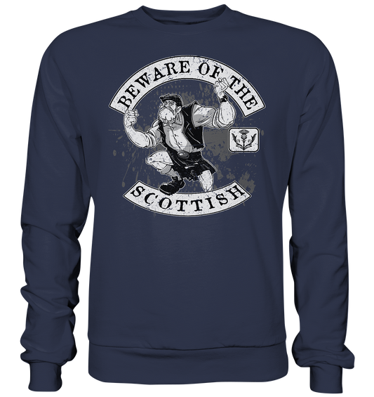 Beware Of The Scottish - Premium Sweatshirt