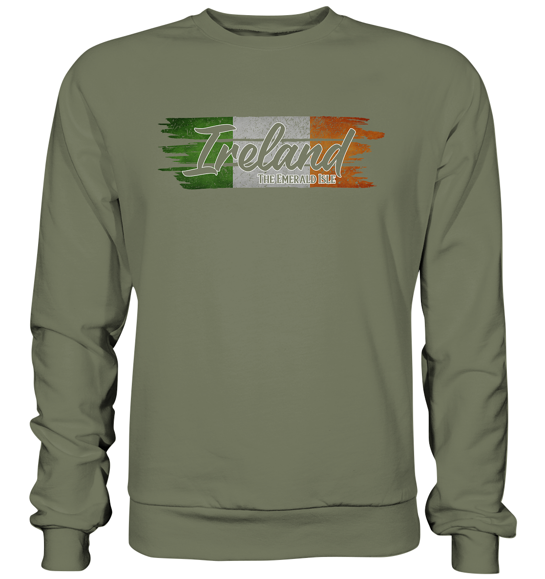 Ireland "The Emerald Isle / Flag" - Premium Sweatshirt