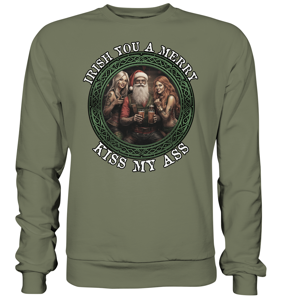 Irish You A Merry... "Santa, Girls & Beer II" - Premium Sweatshirt