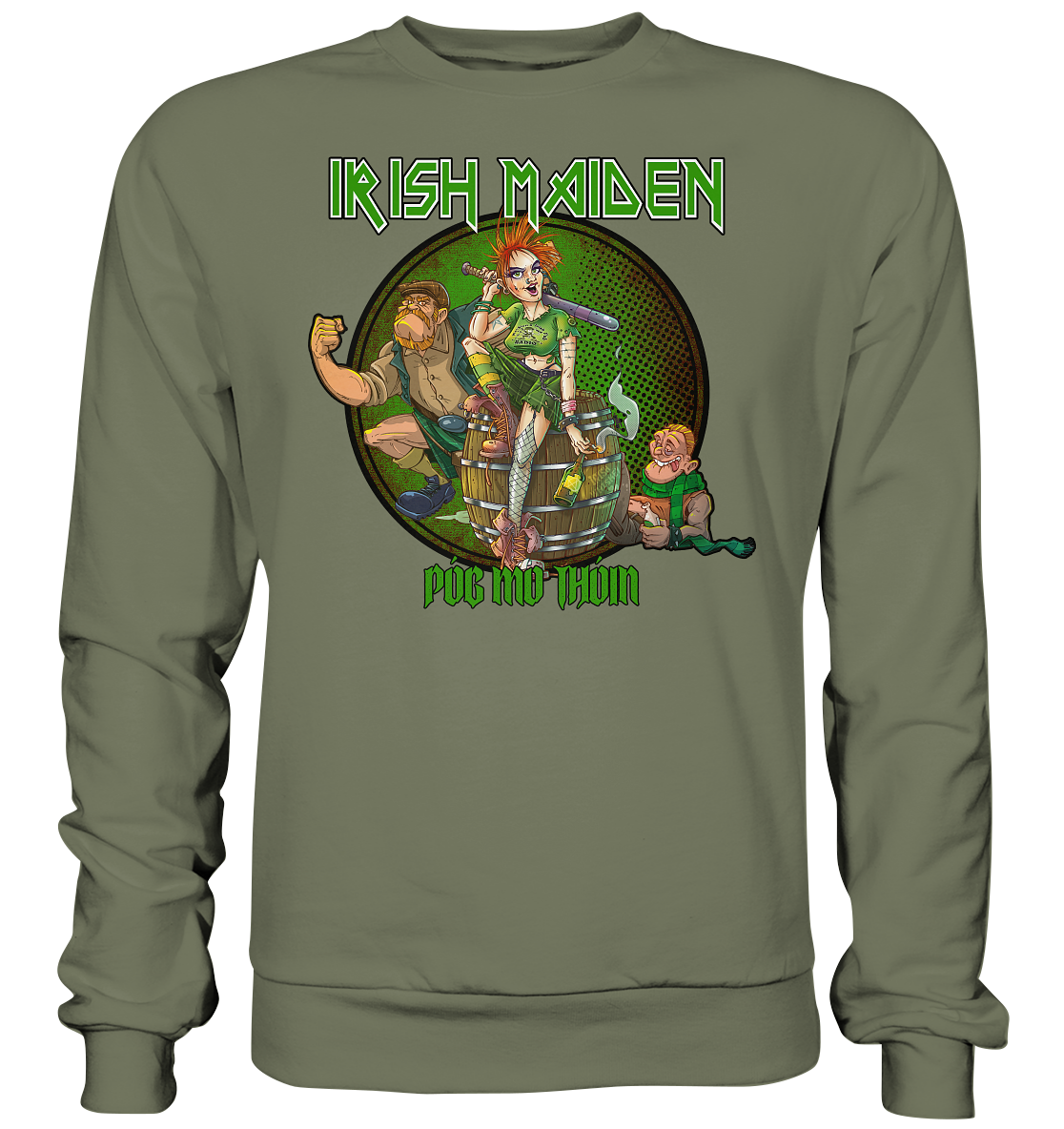 Póg Mo Thóin Streetwear "Irish Maiden" - Premium Sweatshirt