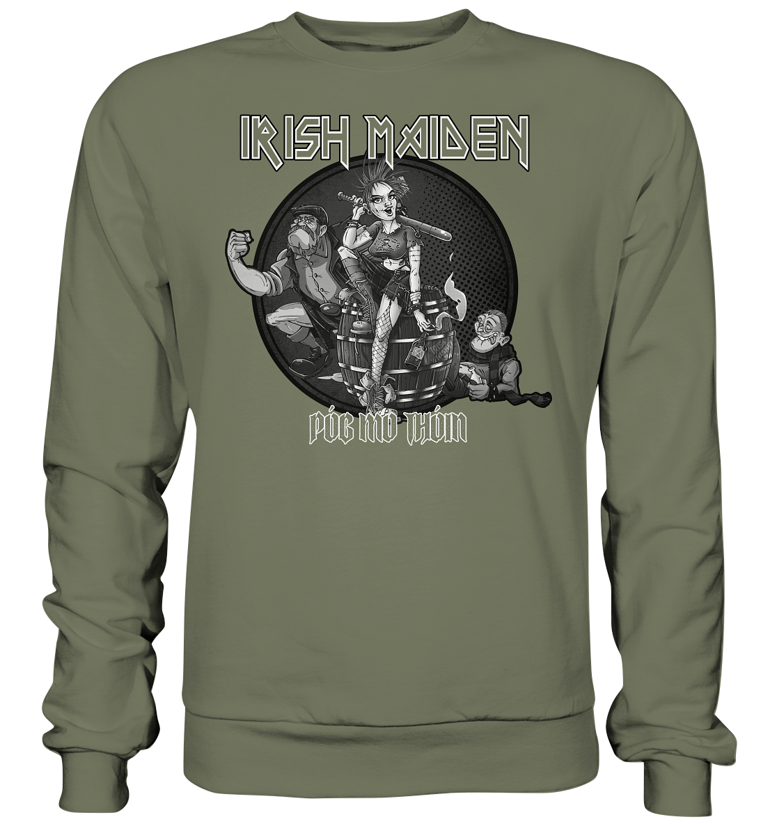 Póg Mo Thóin Streetwear "Irish Maiden" - Premium Sweatshirt