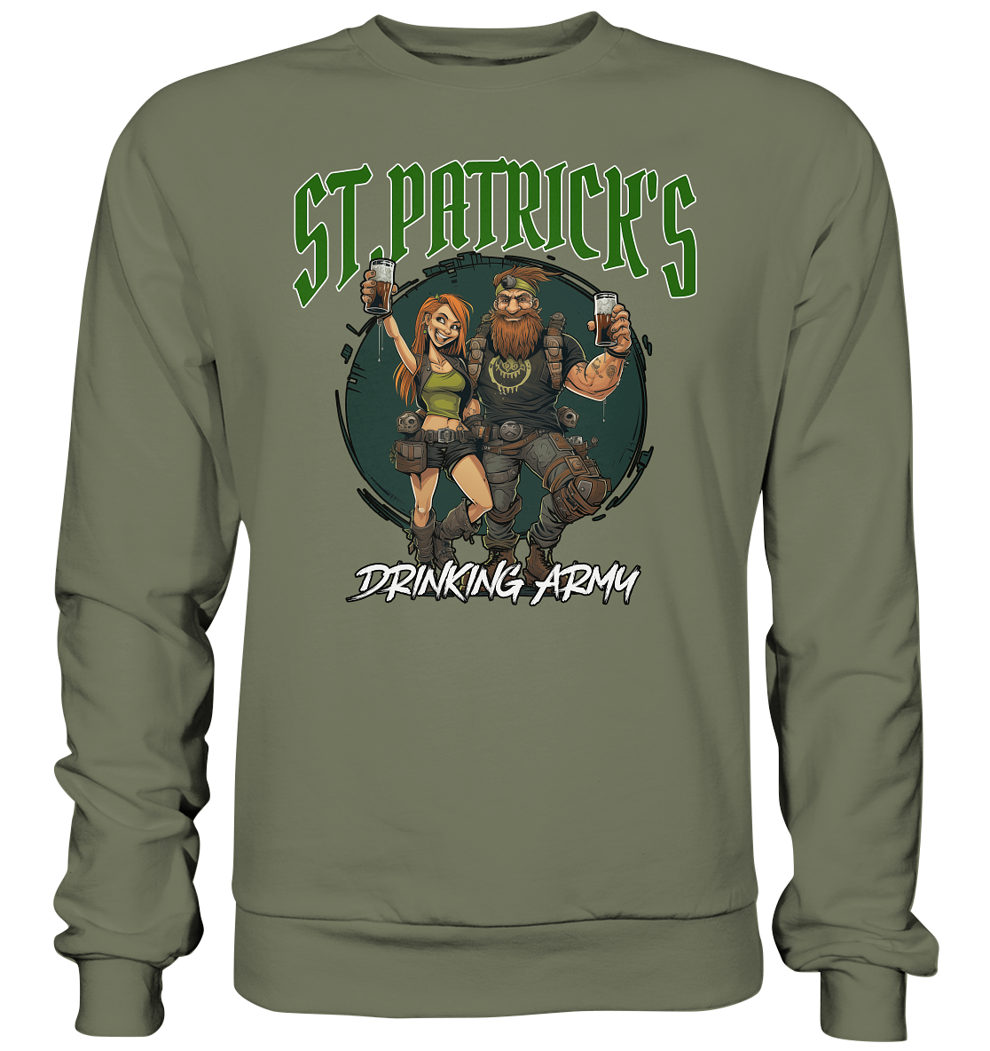 St. Patrick's "Drinking Army / Couple I" - Premium Sweatshirt