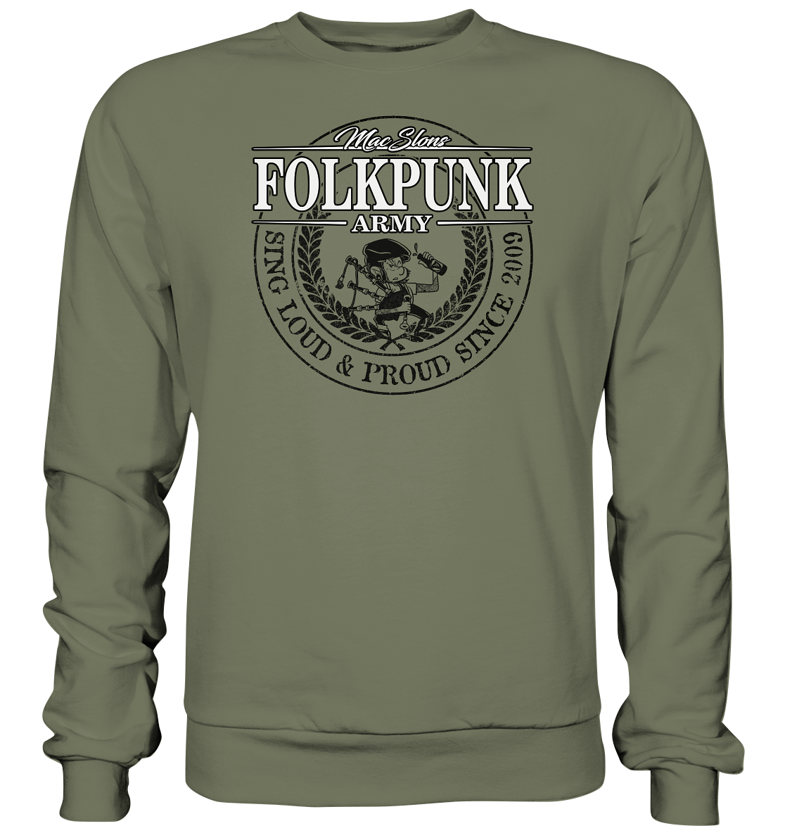 MacSlon's "Folkpunk Army" - Premium Sweatshirt