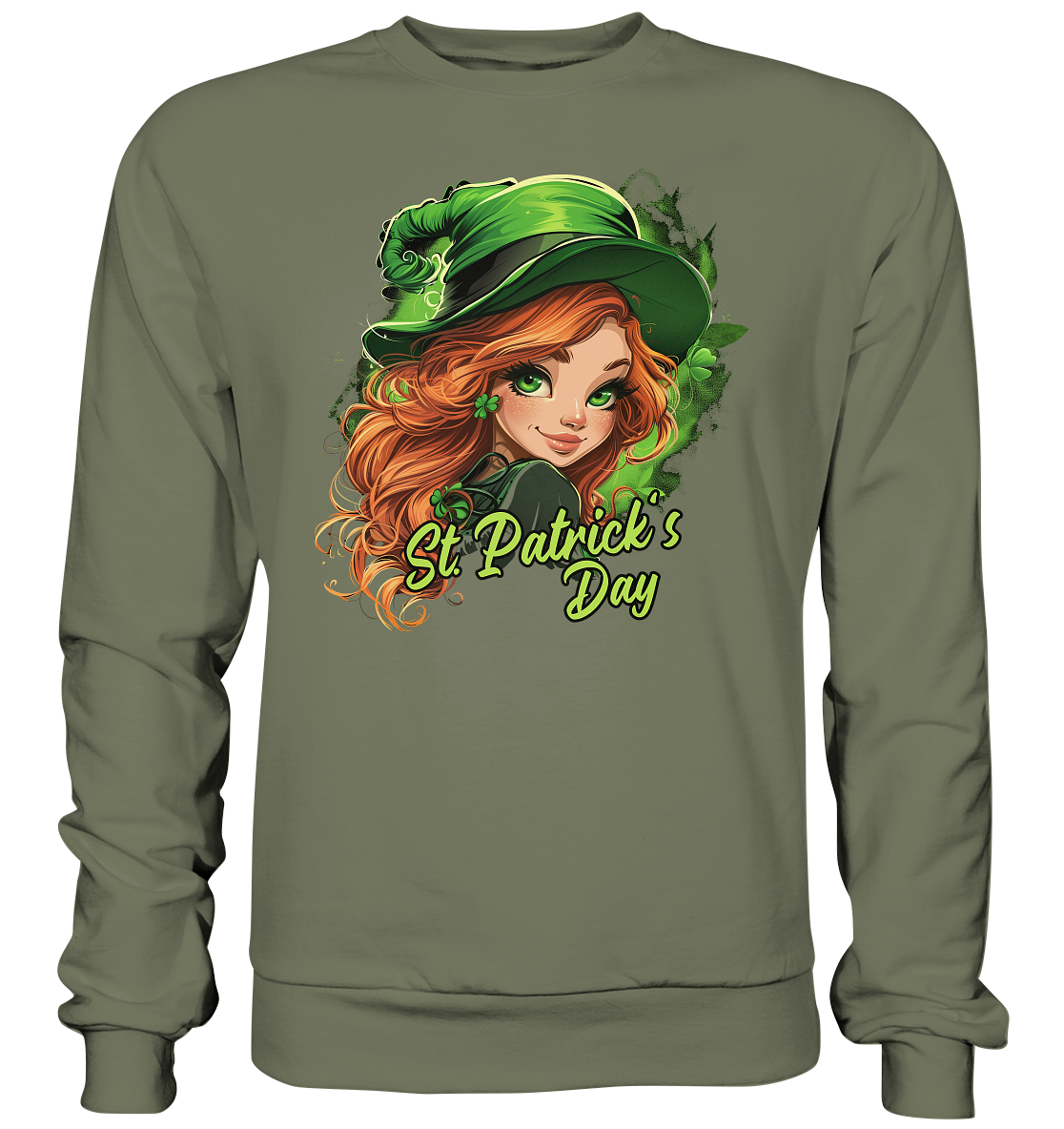 St. Patrick's Day "Leprechaun Girl I" - Premium Sweatshirt