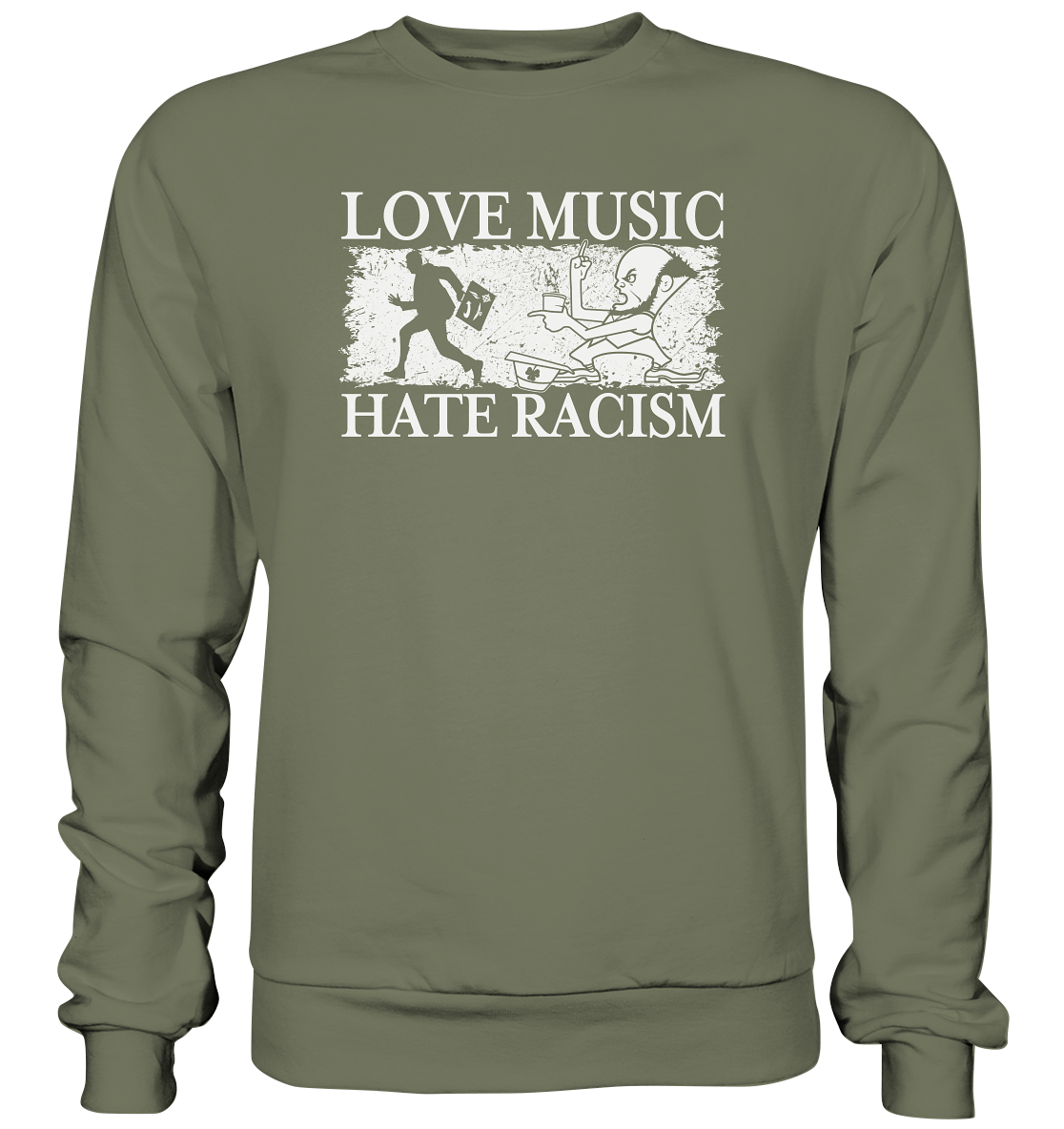 Love Music - Hate Racism - Premium Sweatshirt