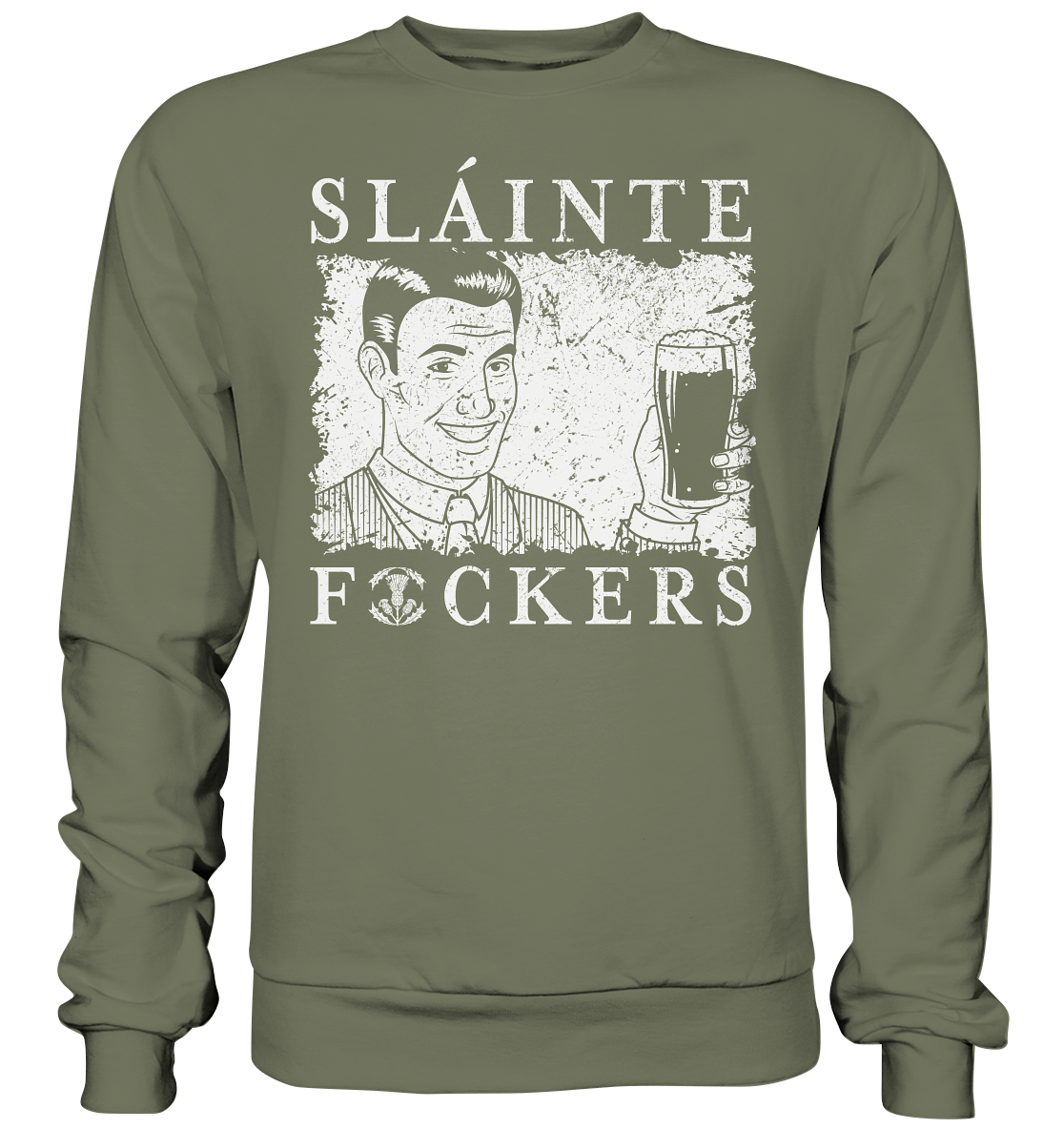 Sláinte "F*ckers" *Thistle* - Premium Sweatshirt