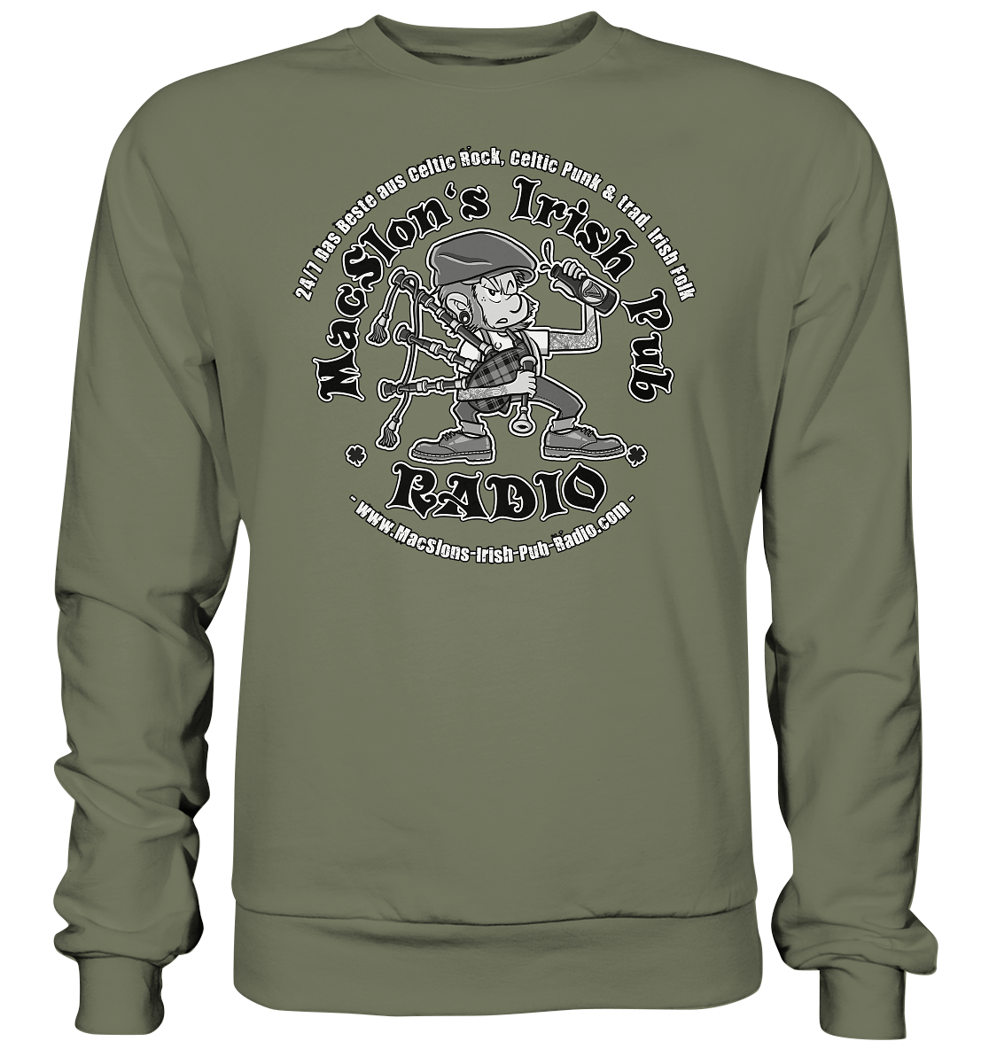 MacSlon's Radio "24/7 - Classic Logo"  - Premium Sweatshirt