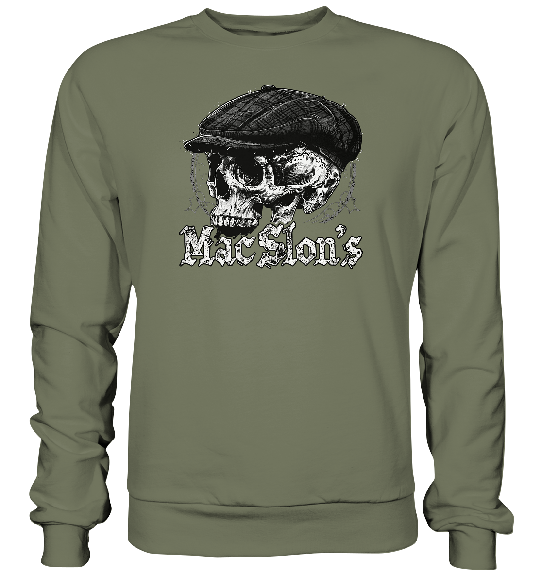 MacSlon's "Flatcap-Skull II" - Premium Sweatshirt