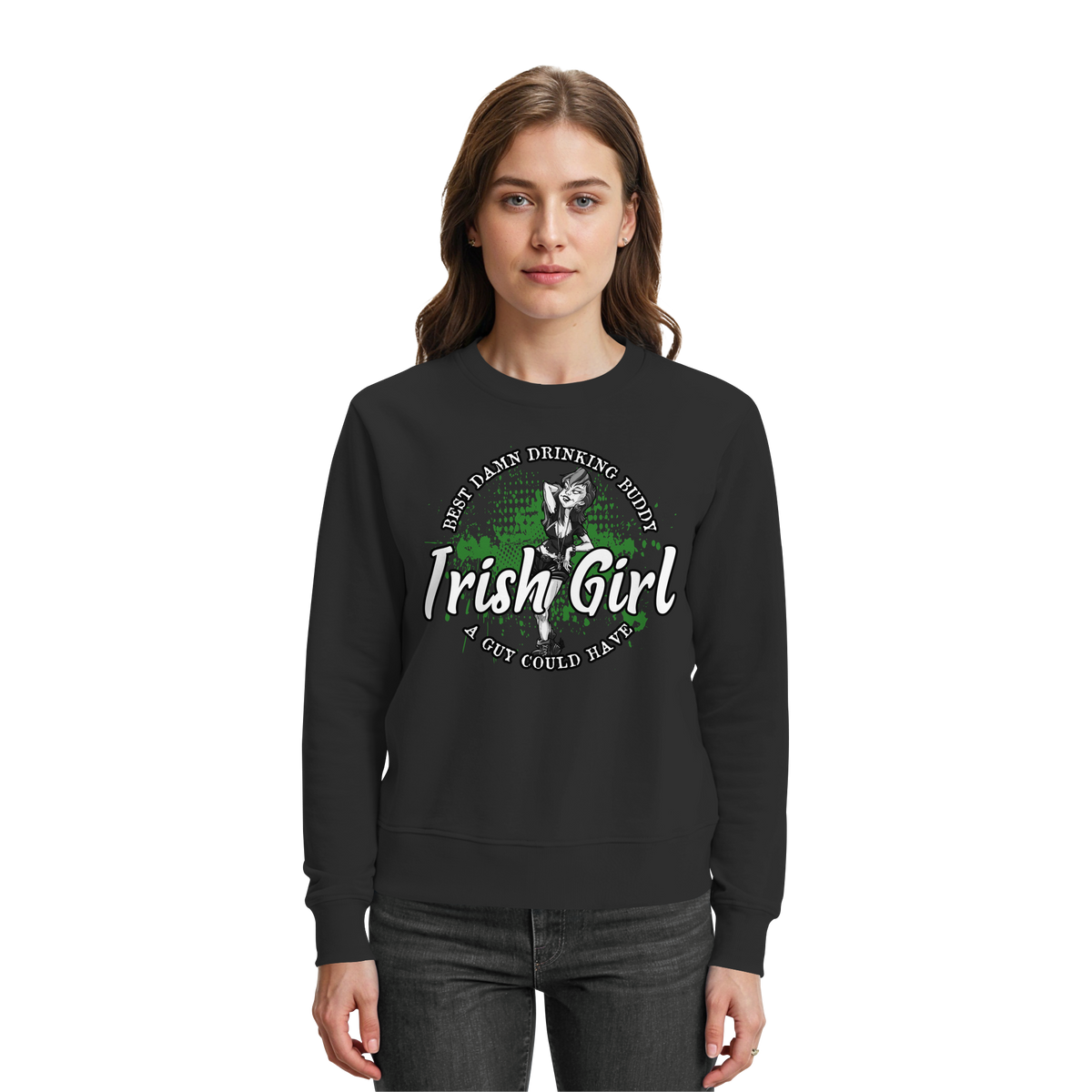Irish Girl "Drinking Buddy"  - Premium Sweatshirt